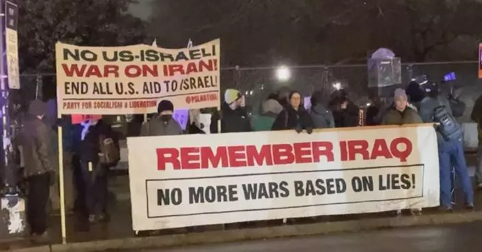 Demonstrators gather outside White House to protest against US strikes on Iran