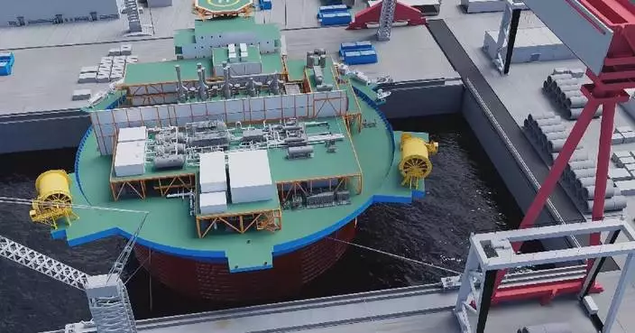 Construction begins on Asia's largest cylindrical floating oil facility in east China's Qingdao city