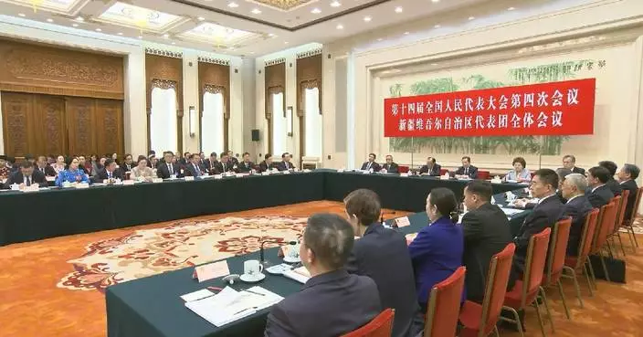 NPC deputies share Xinjiang’s development feat at group meeting