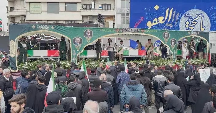 Iran holds funeral for senior military commanders killed in war