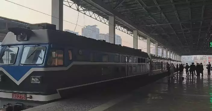 Int’l passenger train from China to DPRK arrives in Pyongyang