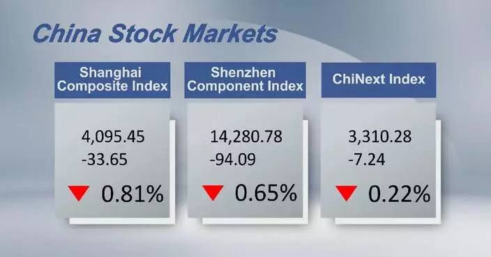 Chinese shares close lower Friday