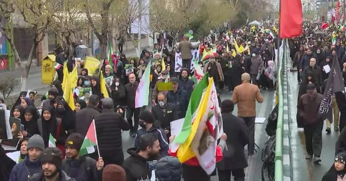 Iranians rally against U.S.-Israel military actions
