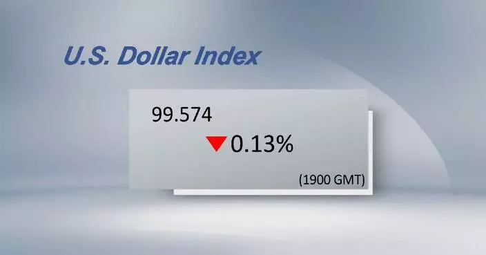 U.S. dollar ticks down