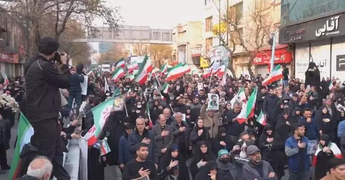 Iranians attend funeral procession for navy sailors, slain senior officials Larijani, Soleimani
