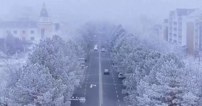 Mist turns Xinjiang’s Altay into fairyland-like scene