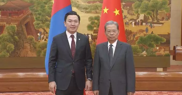 China's top legislator meets Mongolian People's Party delegation