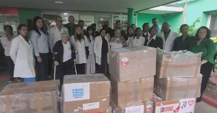 Global activists arrive in Cuba with humanitarian aid