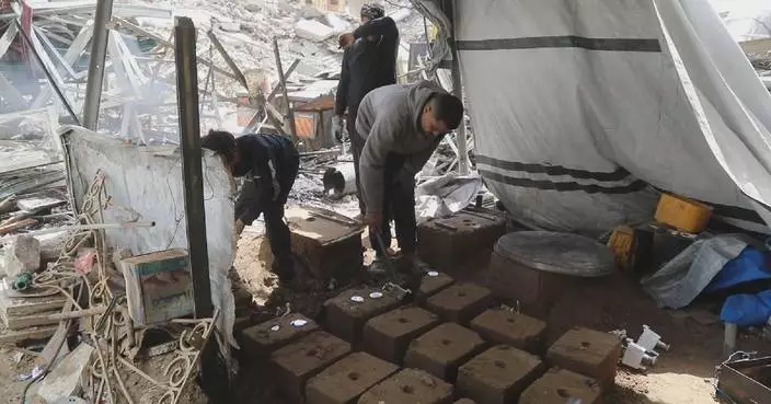 Gaza residents recycle rubble into spare parts as shortages bite