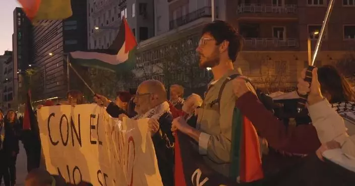 Madrid protesters rally against Middle East conflict, demanding ceasefire