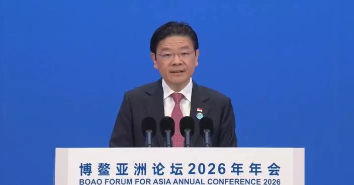 Singaporean prime minister expects China to play bigger role in global, regional growth