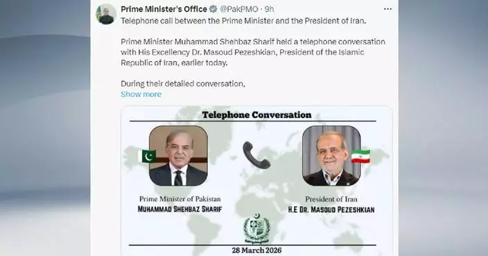 Pakistani PM briefs Iranian president on push for peace talks