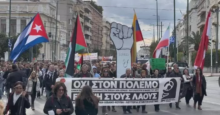 Thousands protest across Greece against war in Iran