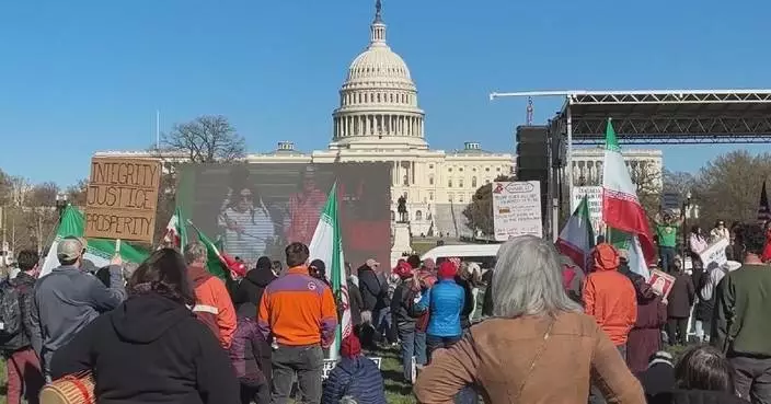 Thousands rally in Washington against US-Israeli strikes on Iran