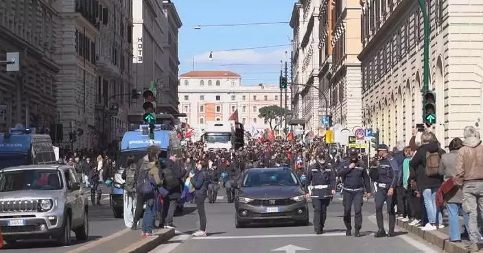 Thousands of Italians protest against US-Israeli military action in Iran