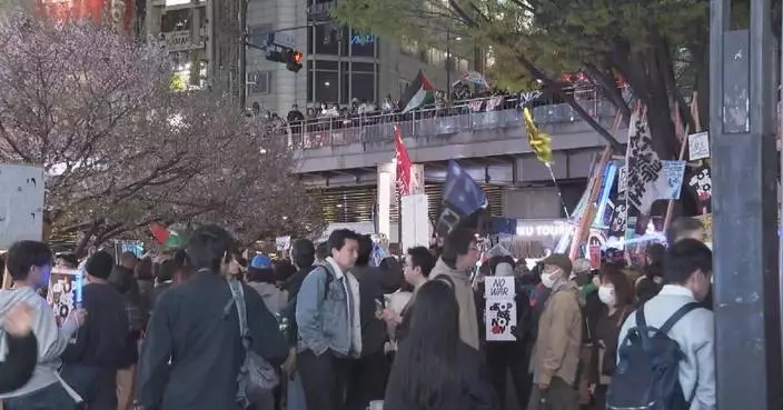 Japanese people protest against US-Israeli war on Iran and gov’t push to revise constitution