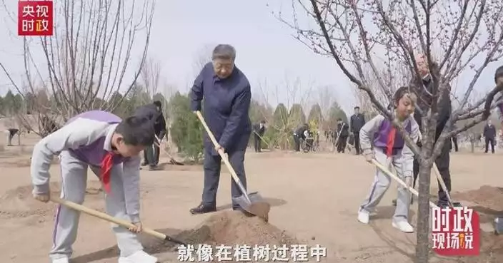 Residents inspired by Xi in tree-planting event
