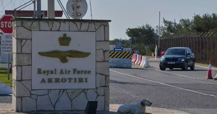 Britain says it’s not at war after a drone strikes its Akrotiri base in Cyprus