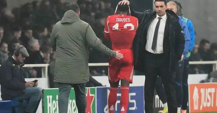 Canada star Alphonso Davies distraught after injury playing for Bayern in Champions League