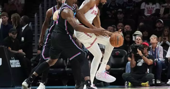 Adebayo scores 24, Larsson adds 20 and Heat hold off Rockets, 115-105