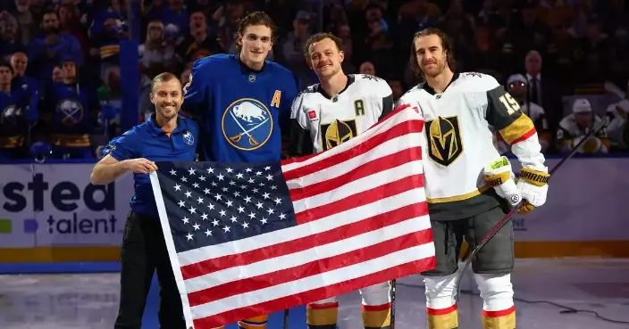 Tage Thompson scores decisive goal to cap night Sabres honor their US gold medal-winning Olympian