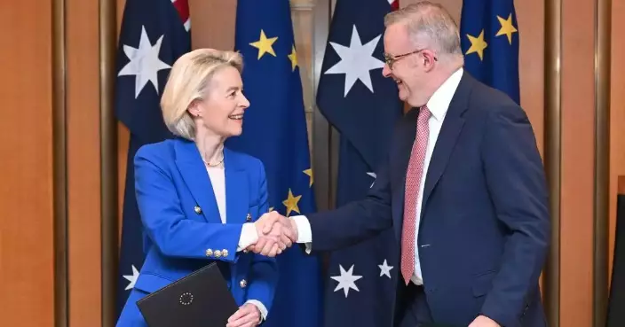 EU and Australia sign free trade pact and announce a new defense partnership
