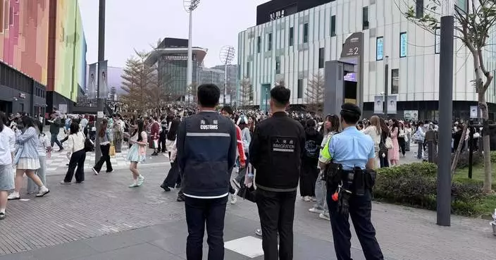Joint operation targets illegal hawkers and counterfeit goods during mega event near Kai Tak Sports Park.