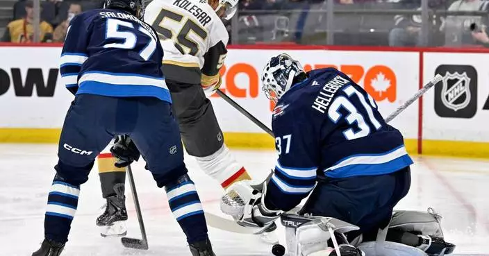Scheifele sparks Jets with a goal, 2 assists and a rare fight in a 4-1 win over Golden Knights