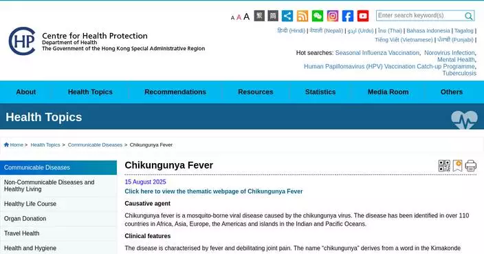 Health Authorities Warn of Rising Dengue and Chikungunya Risks as Mosquito Breeding Conditions Improve