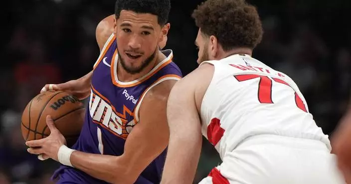 Devin Booker scores 25, Suns cruise past the Raptors 120-98 to end a 5-game skid