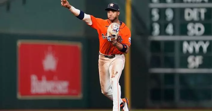 Astros shortstop Peña returns after broken finger kept him from opening day