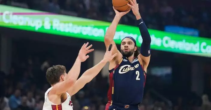 Max Strus makes eight 3s scores 29, Jarrett Allen returns as Cavs roll to 149-128 win over Heat