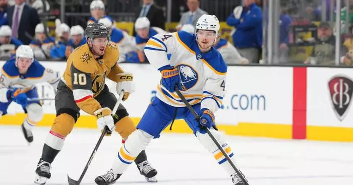 Luukkonen records first shutout of season as Sabres beat Vegas 2-0