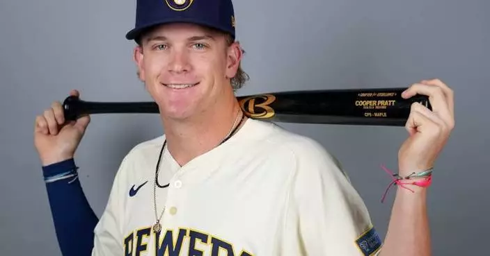 Brewers giving shortstop prospect Cooper Pratt an 8-year, $50.75 million deal, AP source says