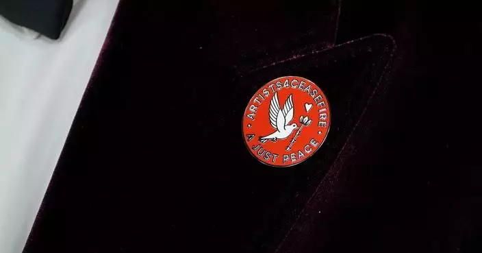 Politically charged awards season ends with some at Oscars advocating for peace in Gaza