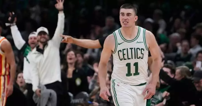 Pritchard and Tatum help Celtics beat the Hawks 109-102 without Brown