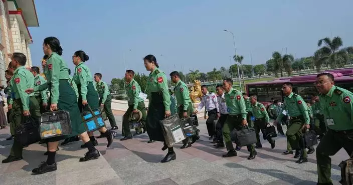 Myanmar’s parliament meets for first time in 5 years with military controlling most seats