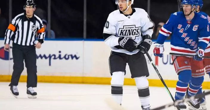 Laferriere's 3-point performance powers Kings over Rangers