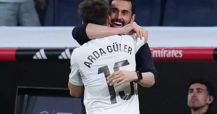 Long strike: Arda Güler scores with lobbed shot from inside Real Madrid's half in win over Elche