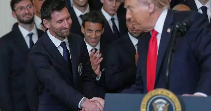 Lionel Messi and Inter Miami feted by President Donald Trump at the White House for MLS Cup title