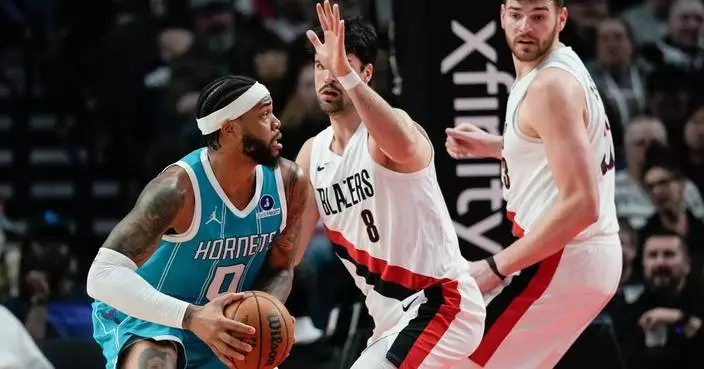 Hornets rally for 103-101 victory over the Trail Blazers