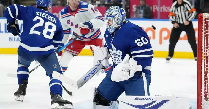 Maple Leafs beat Rangers 4-3, eliminating New York from playoff contention