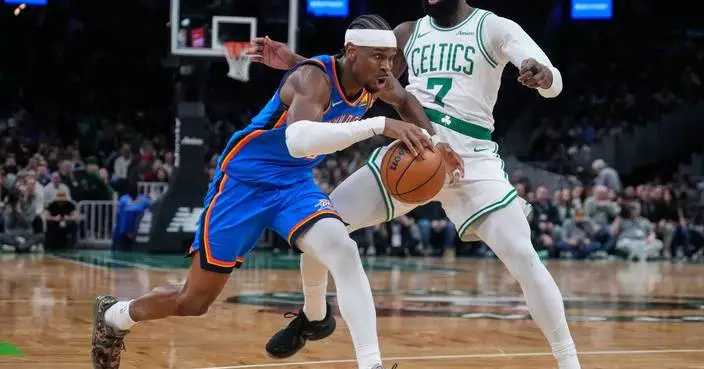 Brown scores 31 as Celtics rally to beat Thunder 119-109, snapping OKC’s 12-game win streak