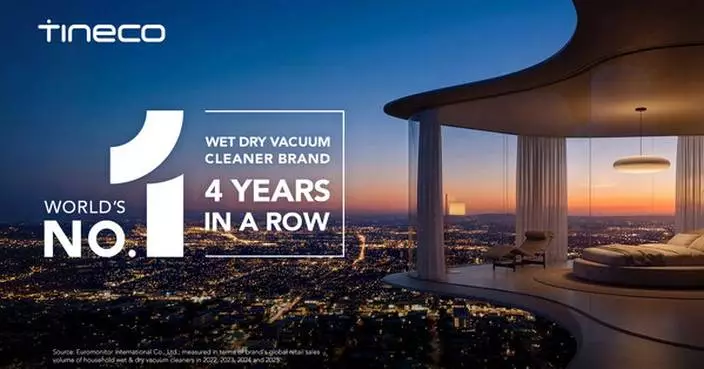 TINECO RECOGNIZED BY EUROMONITOR INTERNATIONAL AS WORLD’S NO.1 HOUSEHOLD WET &amp; DRY VACUUM CLEANER BRAND FOR FOURTH CONSECUTIVE YEAR