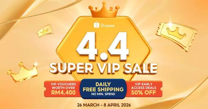 Shopee Expands VIP Benefits This 4.4 with Daily Free Shipping RM0 Minimum Spend, Early Access Deals and Vouchers Worth Up to RM4,400