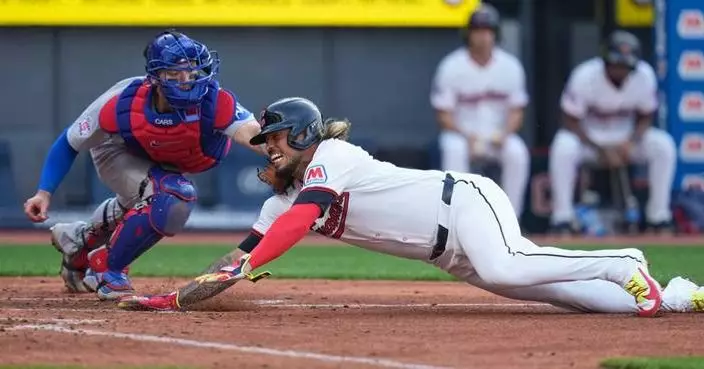 Home runs by DeLauter and Arias in 7th inning propel Guardians to 4-1 victory over Cubs