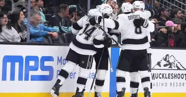 Quinton Byfield scores twice and Kings secure playoff spot with 5-3 win over Kraken