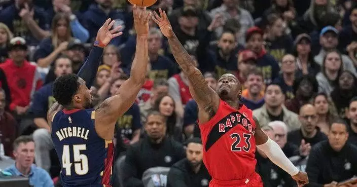 Mitchell scores 30, Harden adds 28 as Cavaliers beat Raptors 115-105 for 2-0 series lead