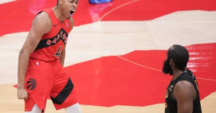 Barnes, Ingram score 23 points apiece as Raptors beat Cavaliers 93-89 and tie series at 2-all