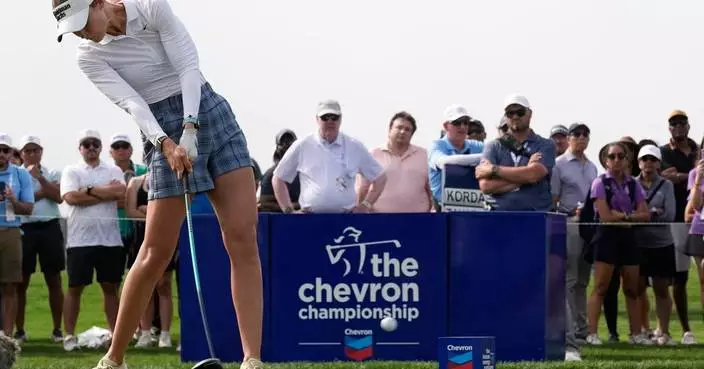 Nelly Korda slows her torrid pace and settles for 5-shot lead in Chevron Championship